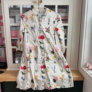 Tuckernuck Cream and Blue Floral dress